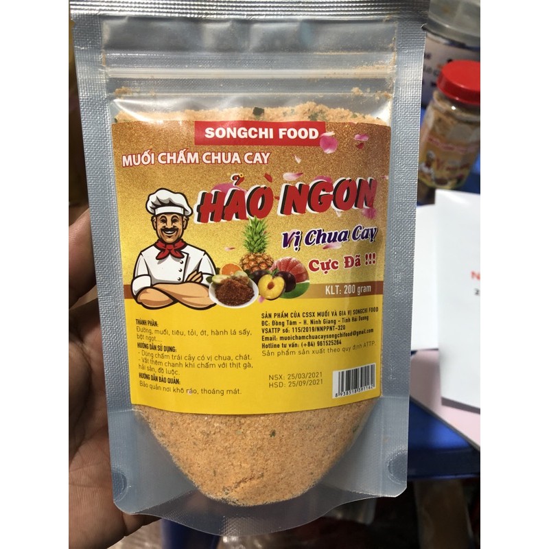 [200g] Muối chấm vị chua cay hảo hảo - chấm hoa quả và đồ ăn.