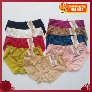 [HÀNG LOẠI ĐẸP] COMBO 5 Quần Lót Nữ Không Đường May Thêu Ren Beautiful Spring #5402