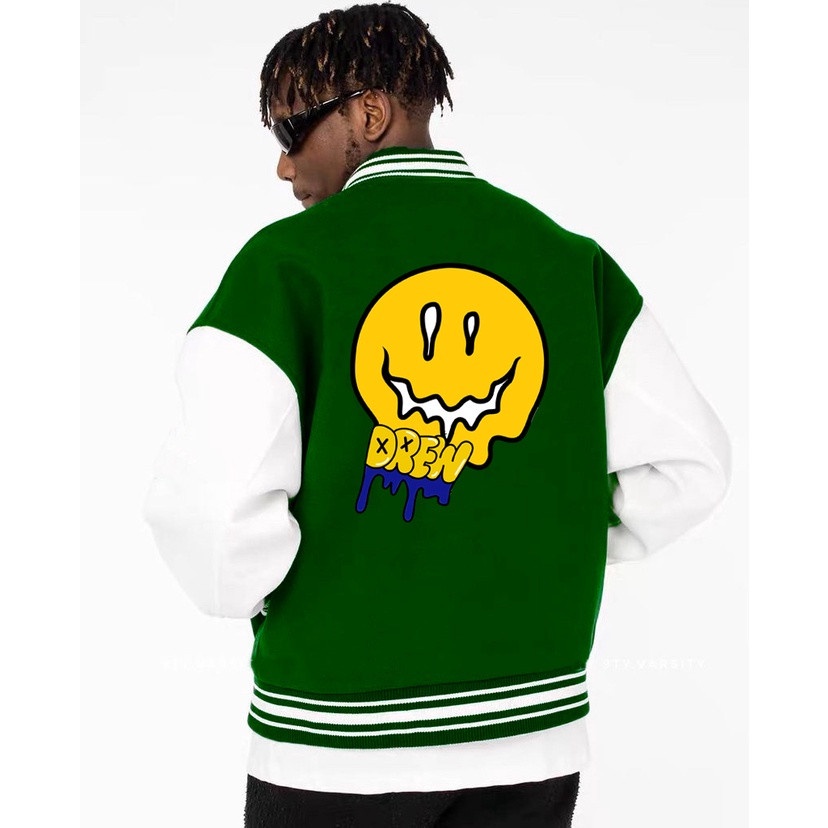 Áo khoác Cardigan Bomber DREW 3 màu Unisex phối bo chất nỉ dày dặn siêu hot shopmap