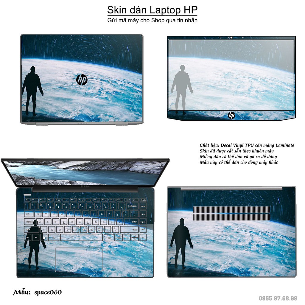 Skin dán Laptop HP in hình không gian nhiều mẫu 10 (inbox mã máy cho Shop)