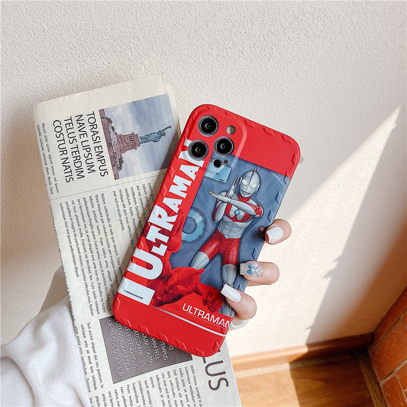Ốp điện thoại cặp bằng nhựa mềm in hình Ultraman hoạt hình cho iPhone12 mini 11 PRO MAX 7/8plus SE2020 X/XS XR XSMAX | BigBuy360 - bigbuy360.vn
