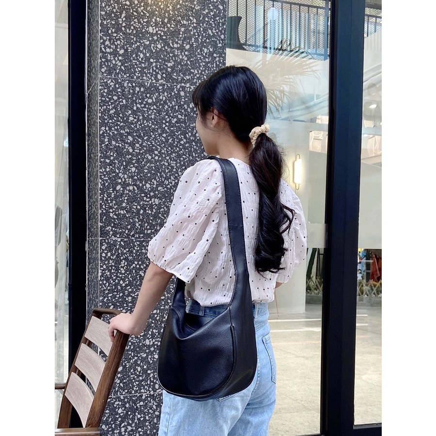 Túi Xách Da Cỡ Lớn Màu Đen Trắng Thời Trang Nữ