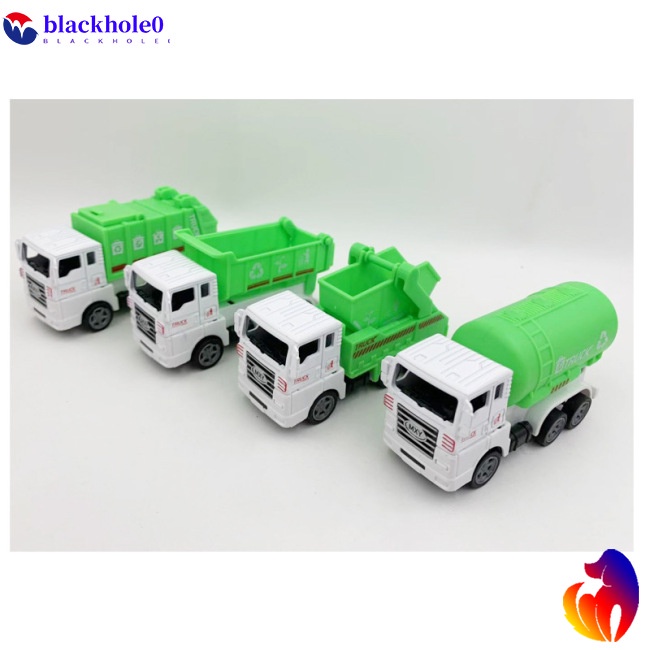 Mô hình đồ chơi xe tải/cần cẩu/xe chở rác kim loại nhiều kiểu dáng cho trẻ