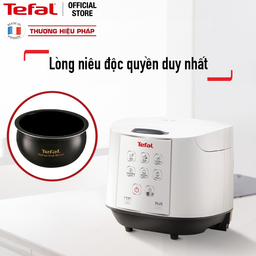 Nồi cơm điện tử Tefal Easy Rice RK733168 1.8L [Hàng chính hãng, Bảo hành 24 tháng]