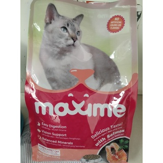 Thức ăn mèo con & mèo lớn vị cá hồi maxime 1,2kg.