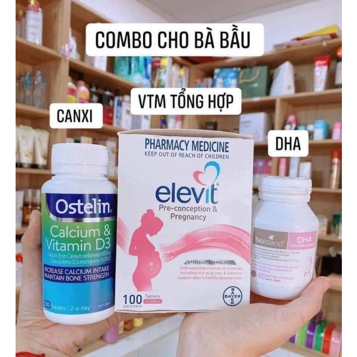 Combo Bầu Úc - Bộ tứ dành cho bà bầu ( mẫu mới nhất 2021)