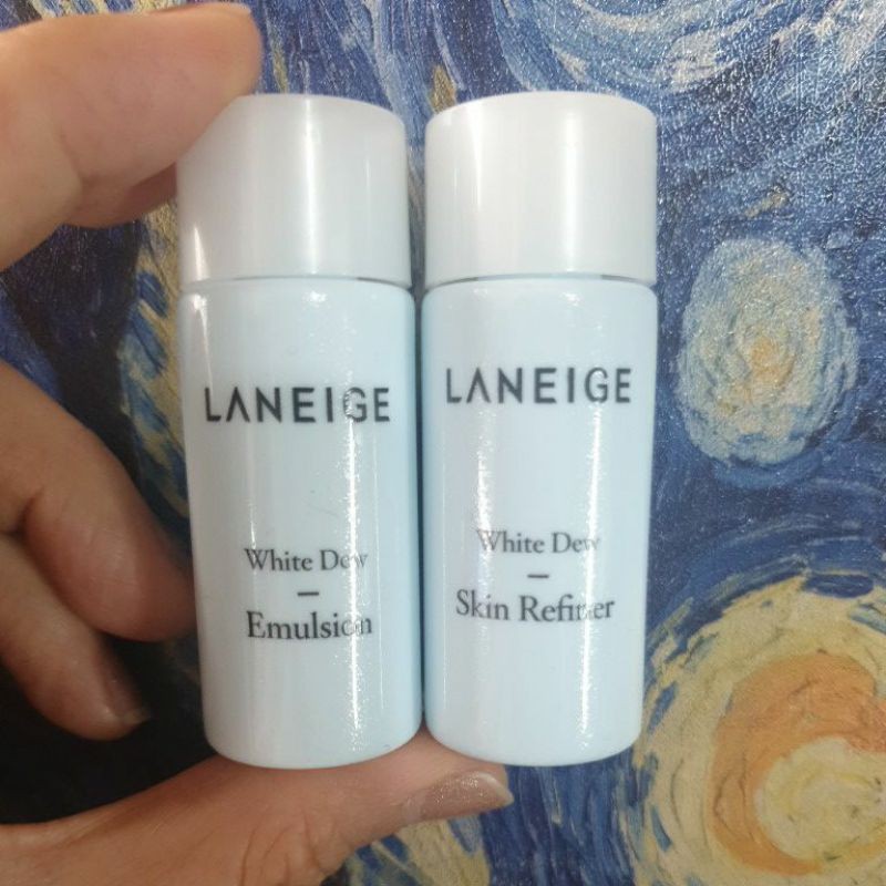 [ Xả Hàng- Hsd 9/21] Bộ 2 Chai Laneige White Dew 30ml ( 1 Skin Refiner 15ml + 1 Emulsion 15ml)