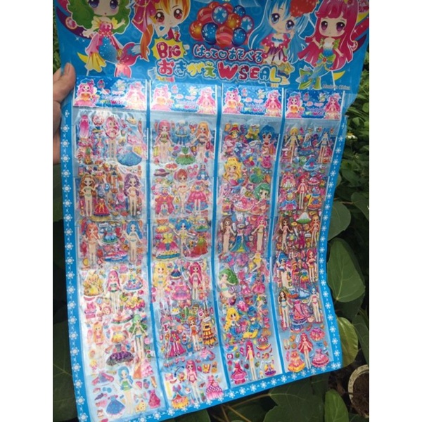 Vỉ dán công chúa - sticker dán nổi - 3k