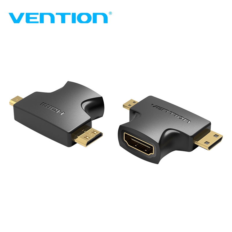 Bộ Đầu Chuyển Đổi VENTION Mini HDMI+Micro Sang Cổng HDMI 4K 30HZ 1080P thumbnail