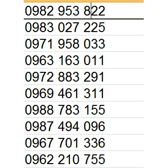 ĐẦU 09 SIÊU SIM V120 SỐ ĐẸP VIP