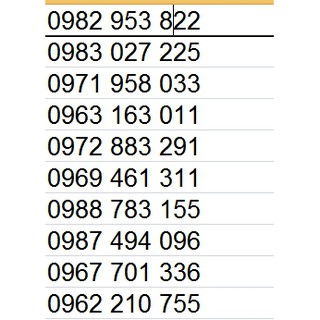 ĐẦU 09 SIÊU SIM V120 SỐ ĐẸP VIP