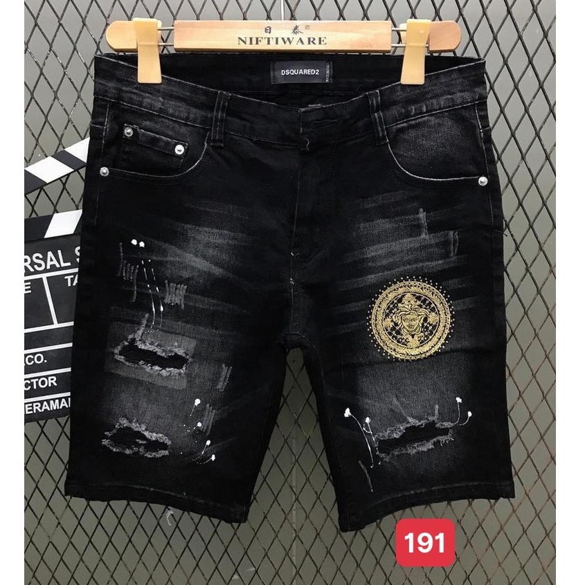 Quần Short Jean Nam rách chất liệu jean cao cấp