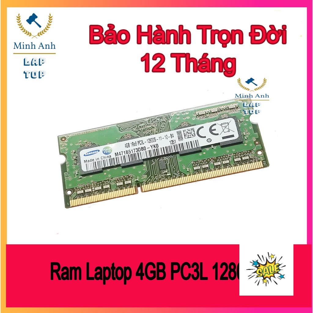 RAM 4GB PC3L DÀNH CHO MÁY TÍNH XÁCH TAY