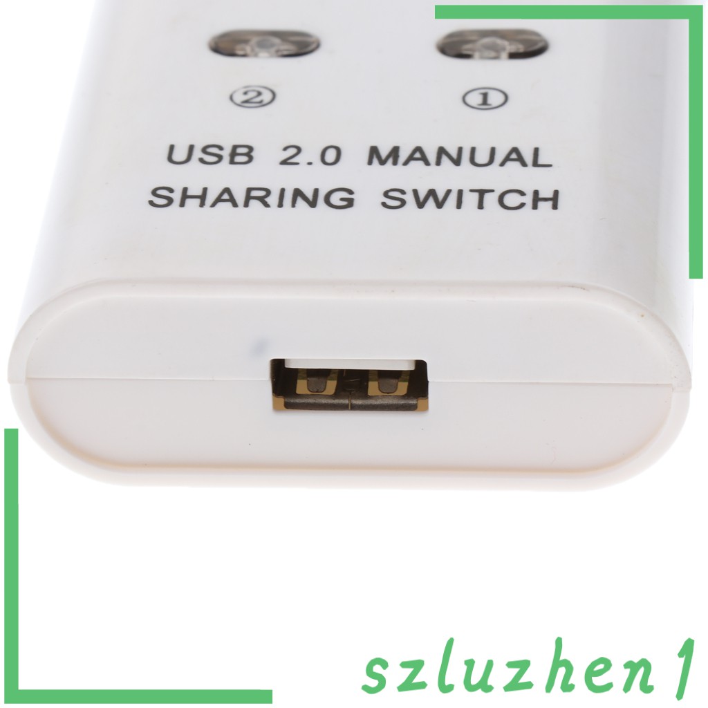 (Hi-Tech) Usb 2.0 Sharing Switch Kvm 2 Port Hub Cho Máy In, Máy Scan