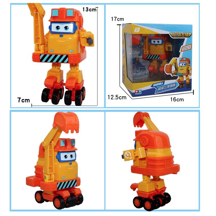 Đồ chơi đội bay siêu đẳng super wings máy bay Scoop cỡ lớn bằng nhựa cao cấp hãng Auldey