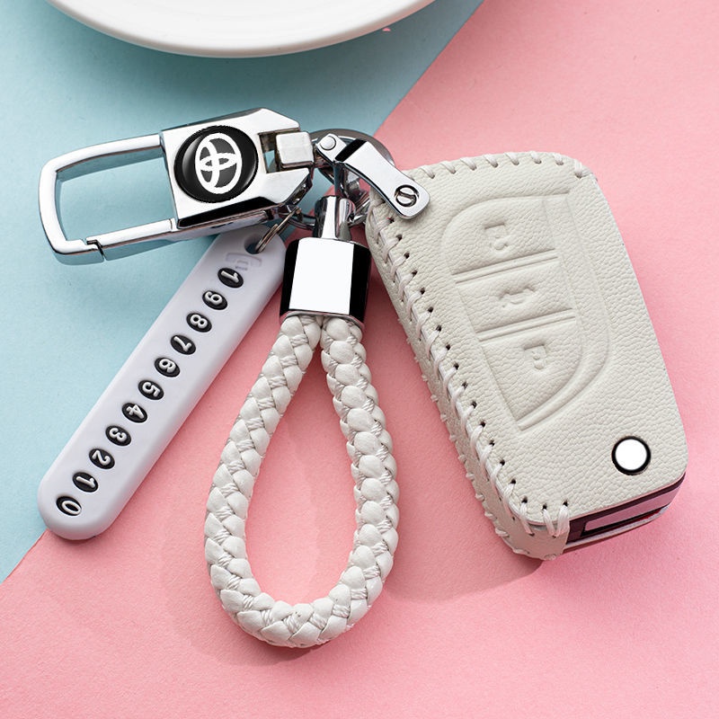 Vỏ Bảo Vệ Chìa Khóa Xe Hơi Toyota Prius Camry Corolla C-HR CHR RAV4 Prado Auris Avensis Land Cruiser 200 Prado Crown Revo Accessorie