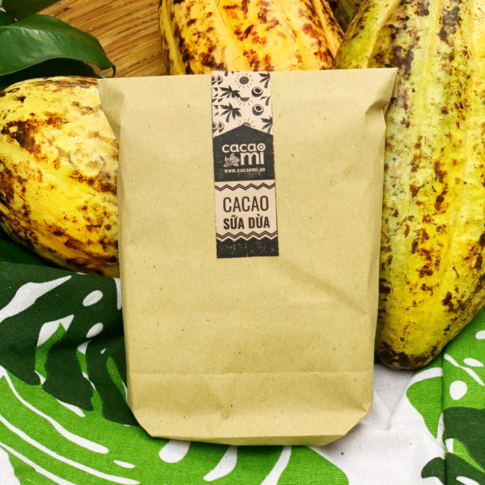 Combo 3 gói bột cacao sữa dừa CACAOMI  thức uống sô cô la đậm đà ca cao nguyên chất thơm ngon 25g/gói