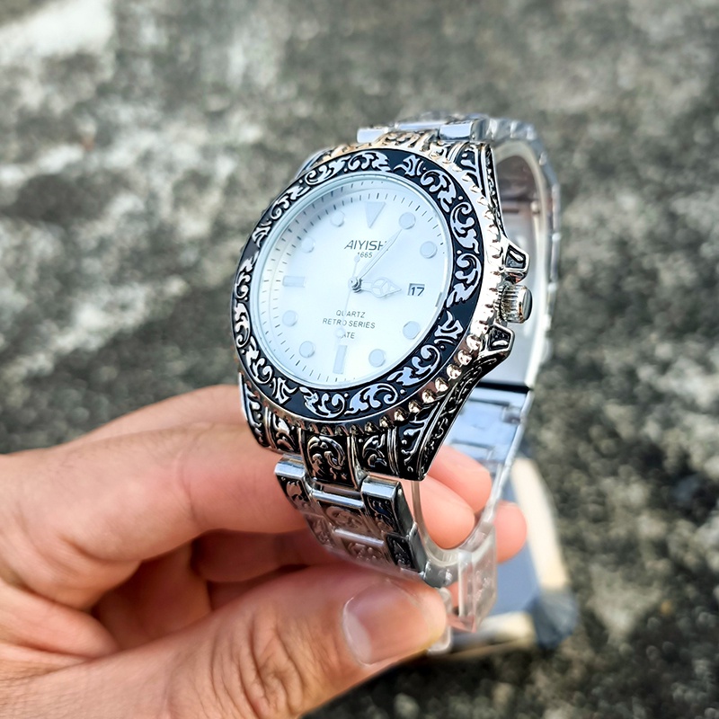 Đồng hồ nam chính hãng đẹp dây thép cao cấp giá rẻ chống nước chống xước ROZIDA DH06 | BigBuy360 - bigbuy360.vn