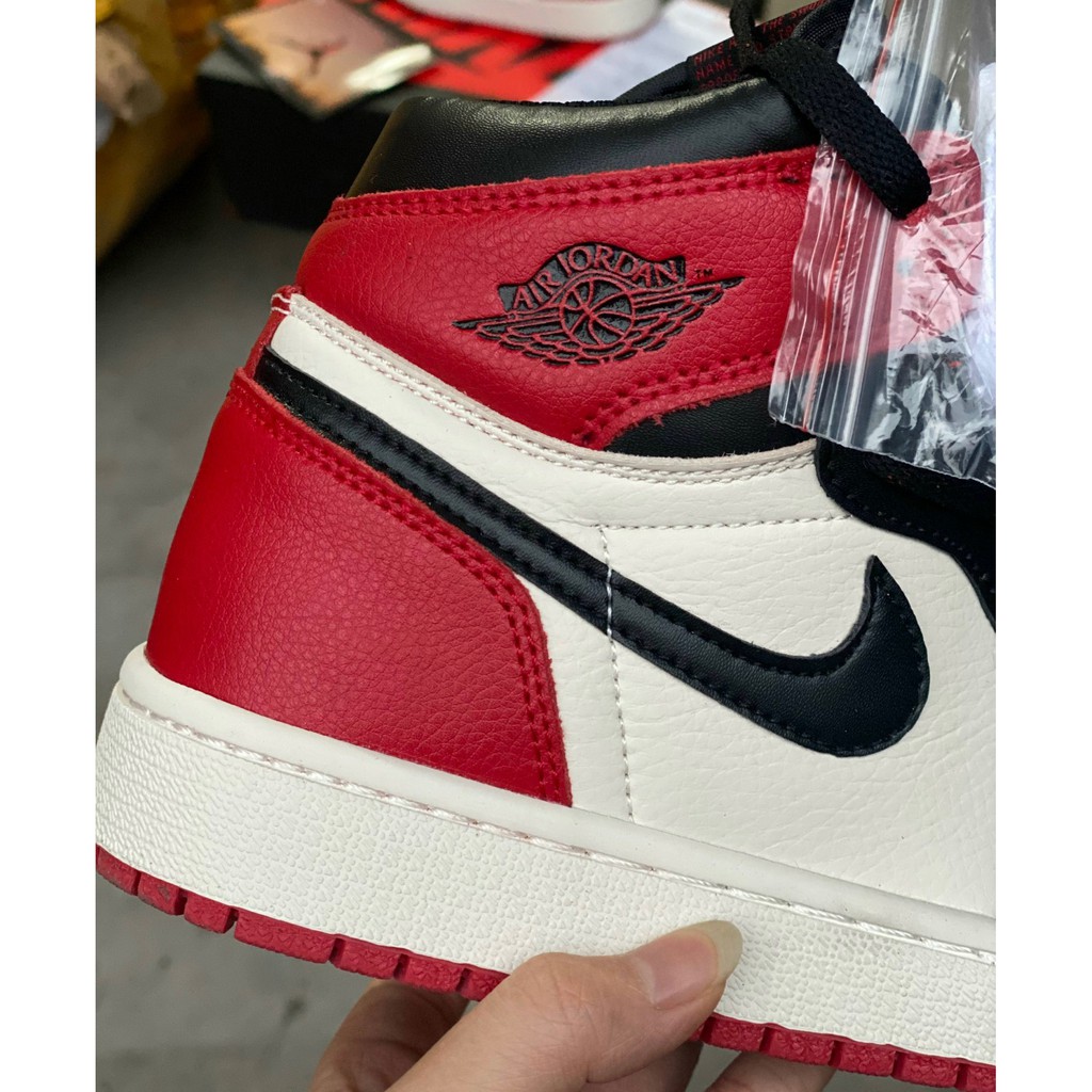 [More&More] Giày thể thao sneaker nam nữ Jordan 1 High Bred Toe Chicago cổ cao màu đỏ đế trắng | BigBuy360 - bigbuy360.vn