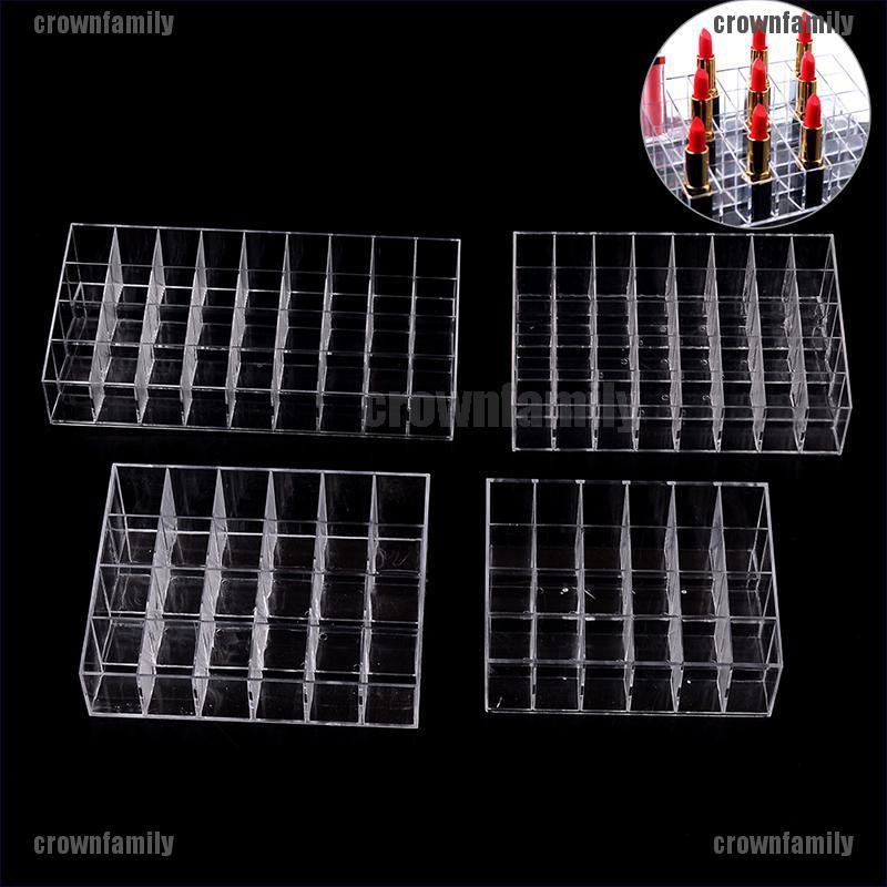 (Hàng Mới Về) Giá Đỡ Trưng Bày Son Môi 24 / 36 / 40 Bằng Acrylic Tiện Dụng