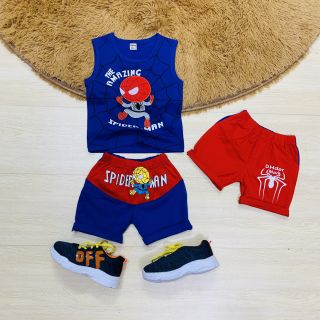 Bộ nhện thêu đắp cho bé trai (9-22kg)