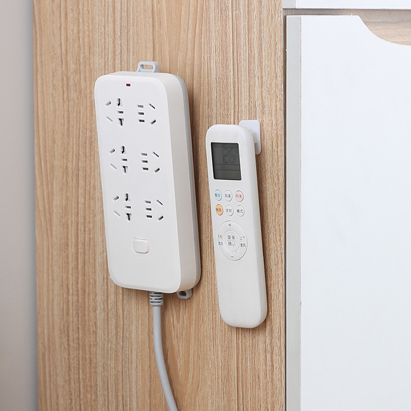 Bộ 4 giá đỡ bằng nhựa treo điều khiển máy lạnh/TV/chìa khóa gắn tường tiện dụng
