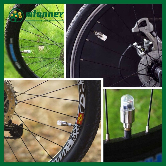 Bộ 4 Vỏ Bọc Van Bánh Xe Có Đèn Led Cảm Biến Thông Minh Cho Xe Hơi