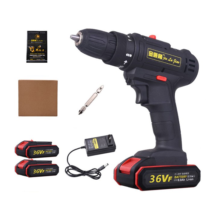 Máy Khoan Đa Năng Dùng Pin 36V, Máy Bắt Vít Siêu Mạnh Tặng 1 Pin Sơ Cua