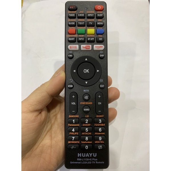 Remote tivi đa năng mã RM-1130+X PLUS -vào được tất cả các loại tivi thường và internet -Bh đổi mới