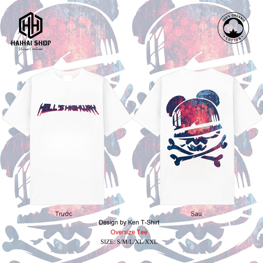 Áo Thun In Hình Tay Lỡ Form Rộng BadHell Cho Cả Nam và Nữ, Vải Cotton 100% Nguyên Chất. HaiHaiShop