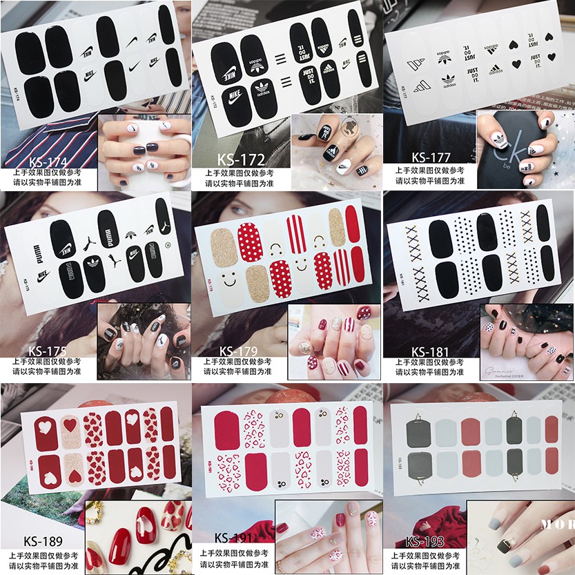 Dán móng tay - sticker dán móng 3D không thấm nước siêu xinh - Nhiều mẫu mã tự chọn - 12 - Tất Siêu Rẻ