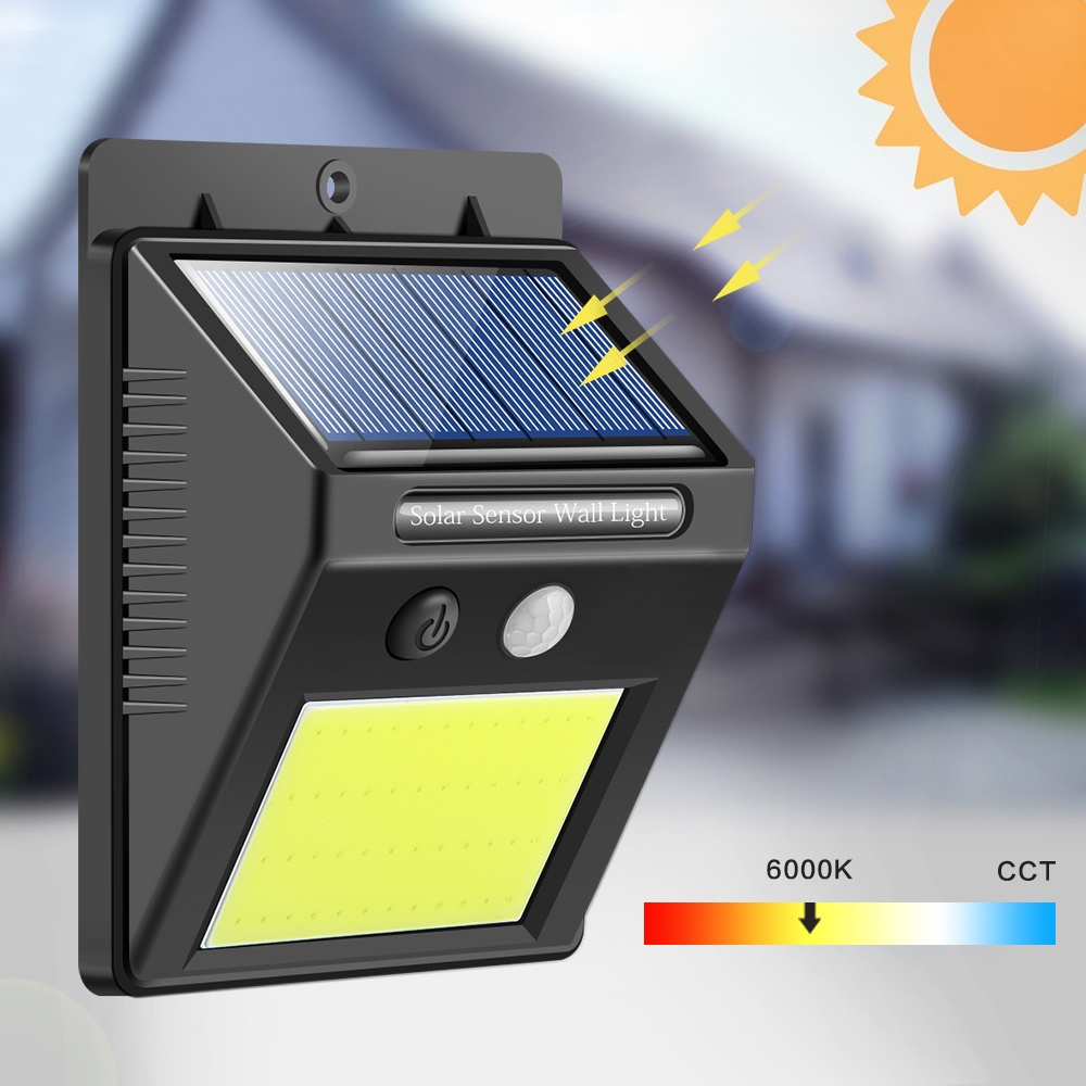 Đèn Led Cảm Biến Lắp Cửa Cổng Nhà, Lối Đi Sân Vườn Chống Nước Sử Dụng Năng Lượng Mặt Trời