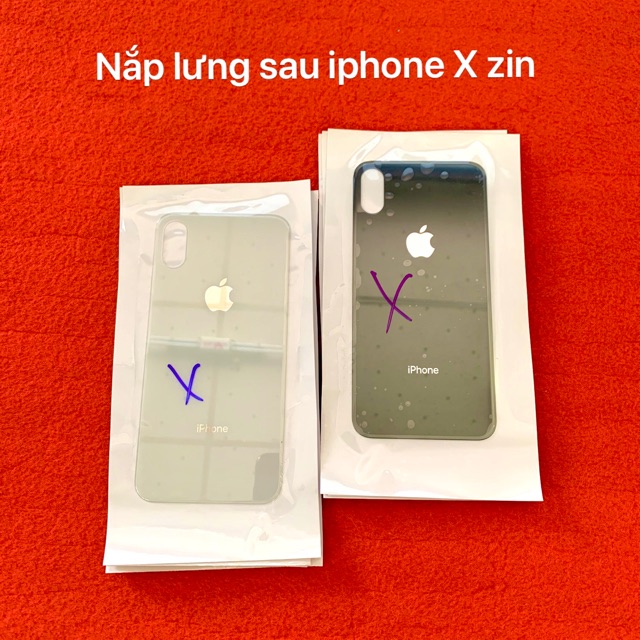 Vỏ iphone X - nắp lưng sau iphone X zin