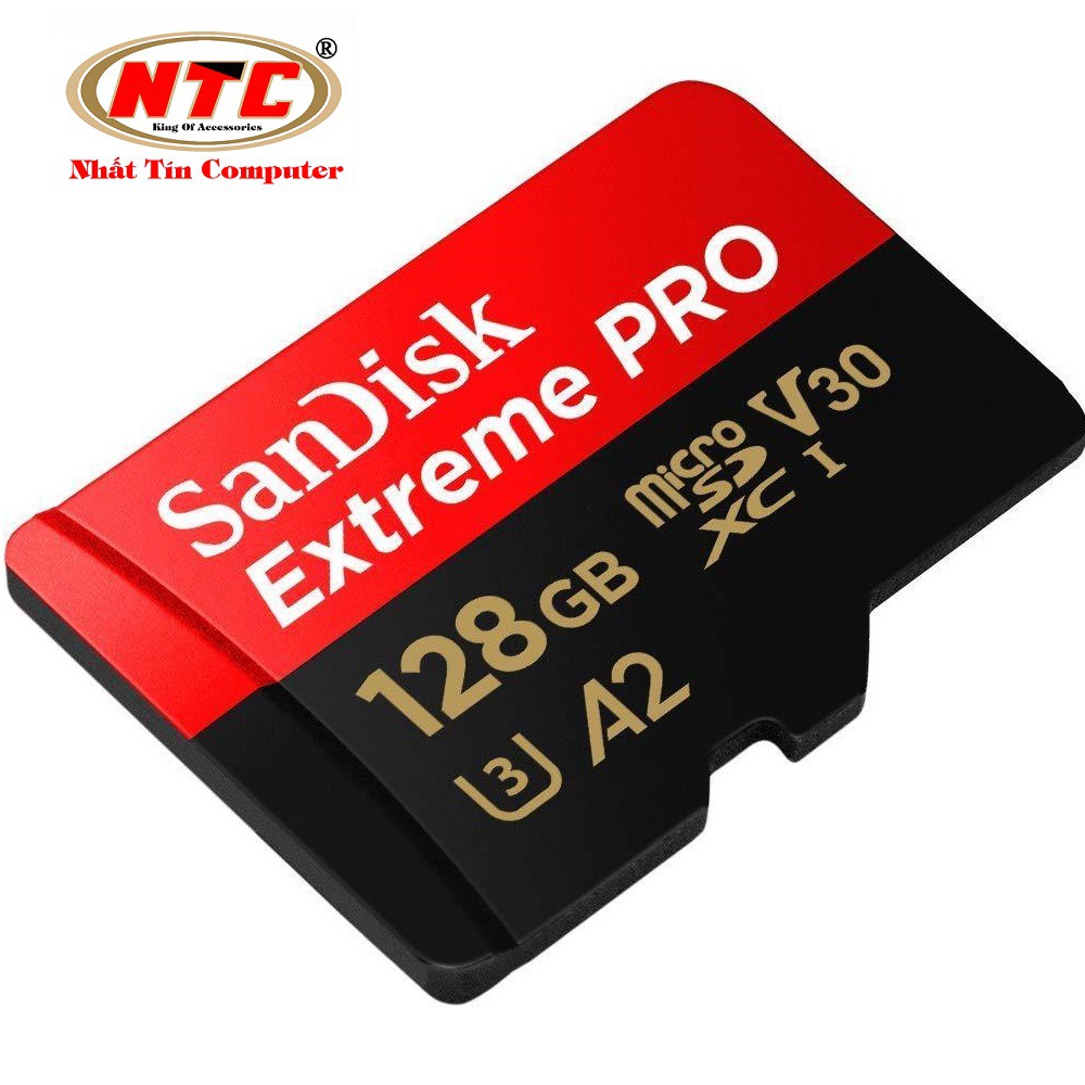 Thẻ Nhớ MicroSDXC SanDisk Extreme Pro V30 U3 4K A2 128GB R170MB/s W90MB/s (Đen đỏ)