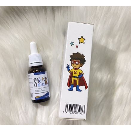 Vitamin D3 K2 MK7  Hỗ trợ hấp thu canxi SK D3 K2 bổ xung vitamin D3 vitamin K2 MK-7 cho bé trẻ nhỏ