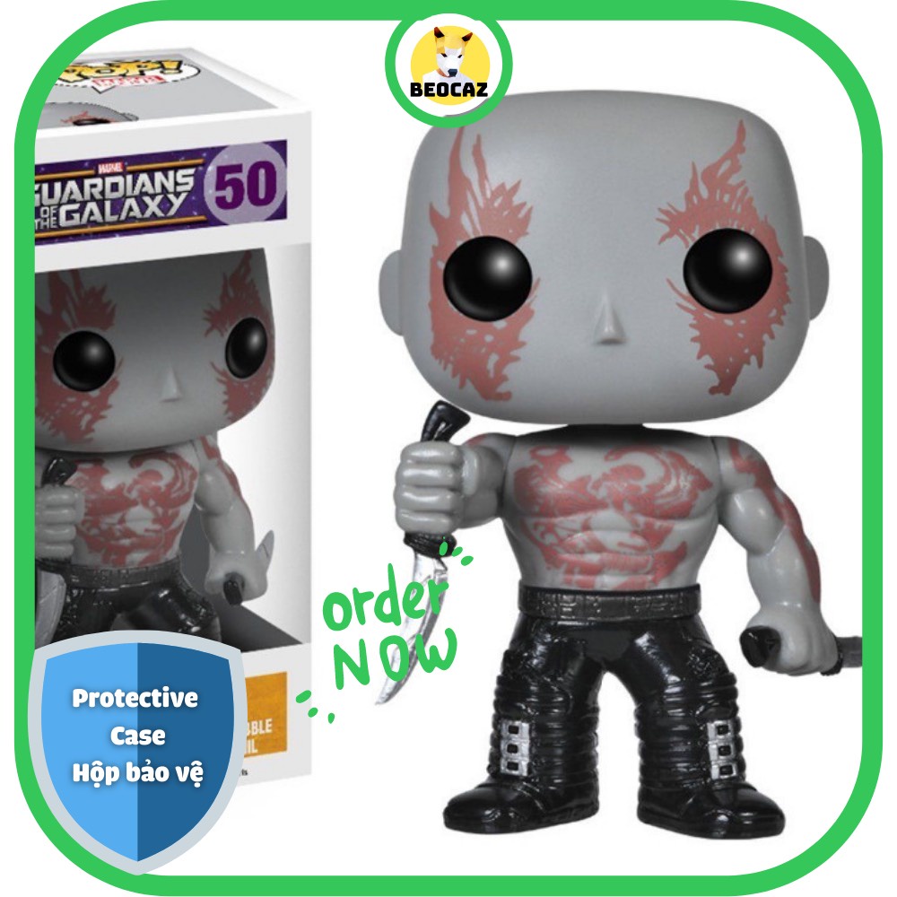 [Ship Hỏa Tốc] [Tặng Hộp Bảo Vệ] [Chính hãng] Mô hình Funko Pop Drax Guardian of the Galaxy Vệ binh dải ngân hà Marvel