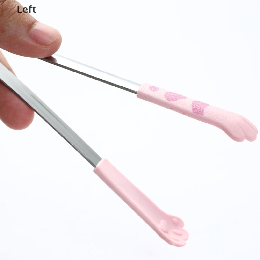 Kẹp Gắp Thức Ăn Bằng Thép Không Gỉ Hình Chân Mèo Dễ Thương