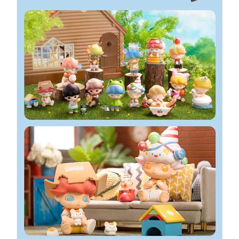 Popmart POPMART DIMOO Pet Mô Hình Đồ Chơi Kỳ Nghỉ Trang Trí Cho Bé Gái