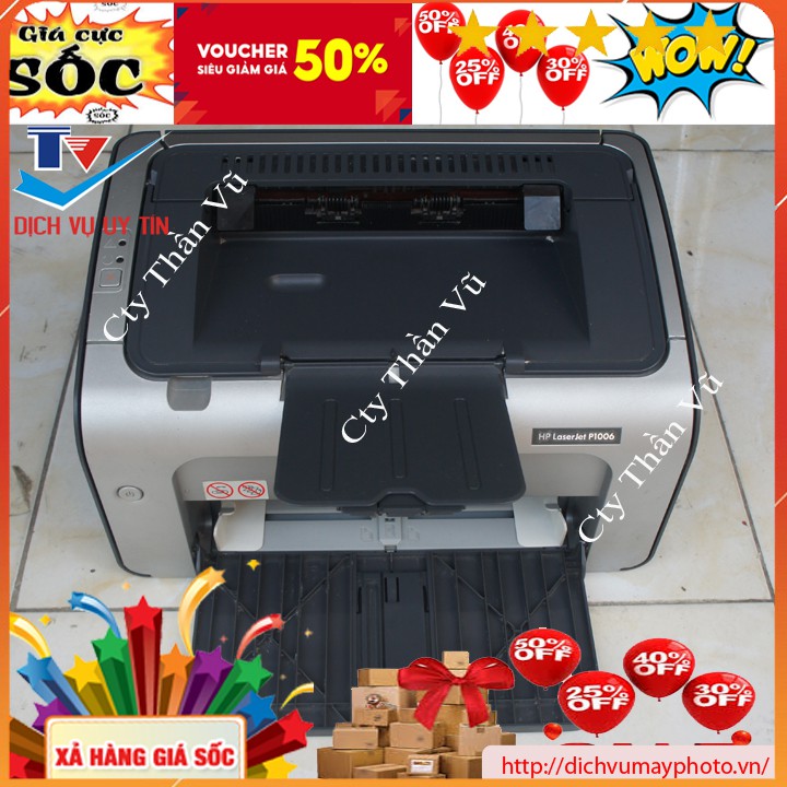 { Máy in đẹp trên 80% } Máy in cũ HP P1006 nhỏ gọn đẹp nhận các loại windows