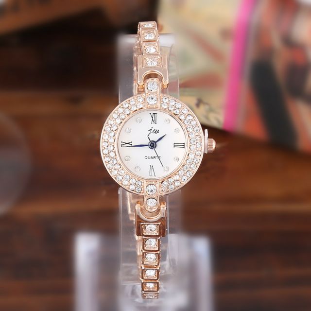 (Thanh lý 150k --&gt;79k) Đồng Hồ Nữ JW Vành Đính Đá Case 26mm Nhỏ Xinh