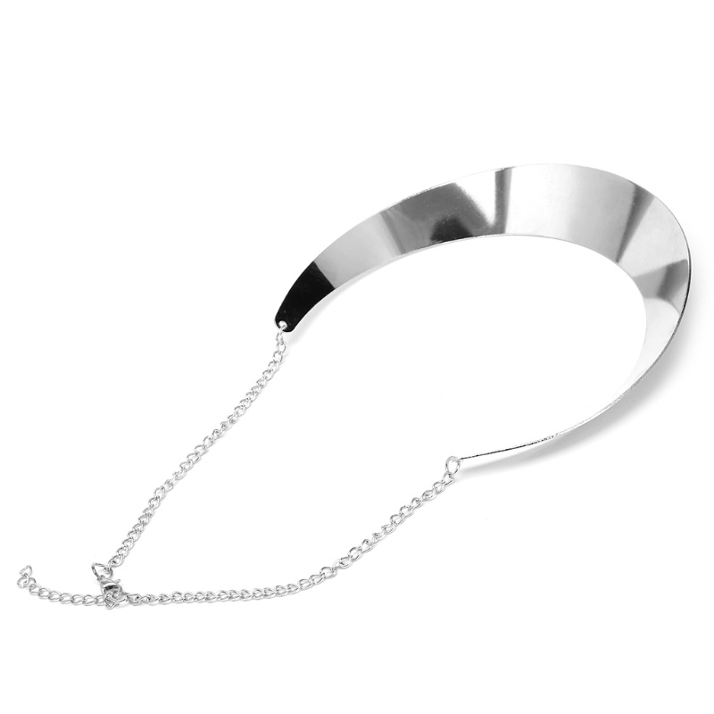 Vòng Cổ Choker Kim Loại Mạ Vàng / Bạc Thời Trang Cho Nữ