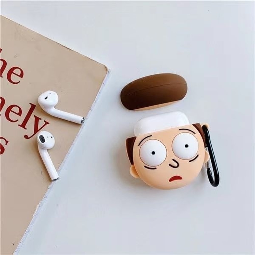 Vỏ Bảo Vệ Hộp Sạc Tai Nghe Airpods 1 2 Pro Mềm Hình Rick and Morty Adventure