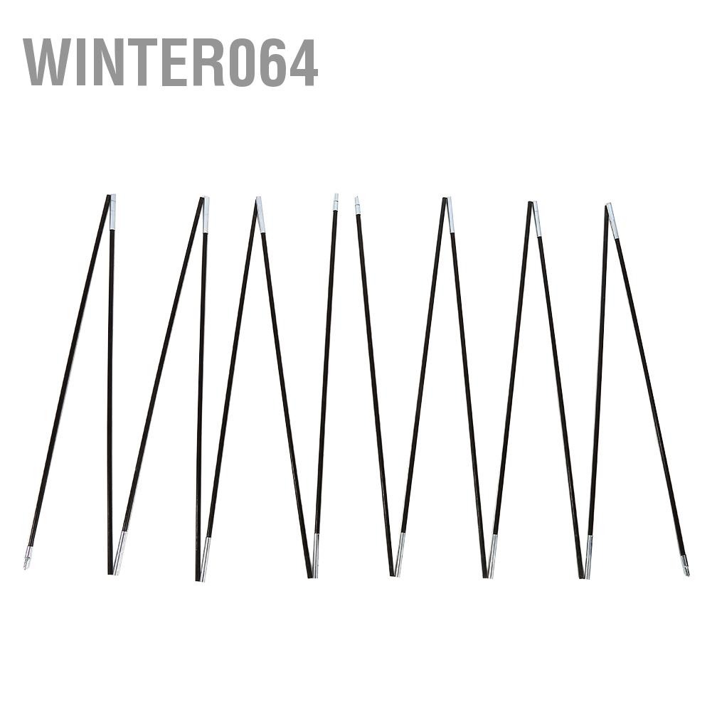 3.4M 2 bộ 7 phần Cắm trại ngoài trời Thanh sợi thủy tinh Lều kép Bộ khung hỗ trợ cực Winter064