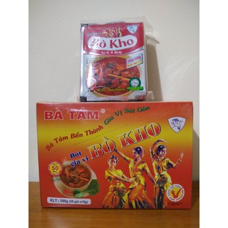 Bột bò kho 50 gói , gói 10 gram.