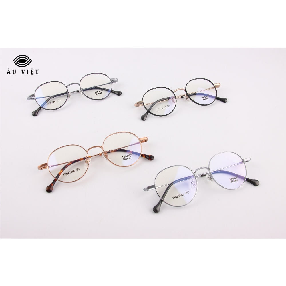 Gọng kính titanium MB 1074 dáng tròn Full box