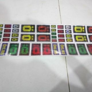 Tem tấm logo 7 mau