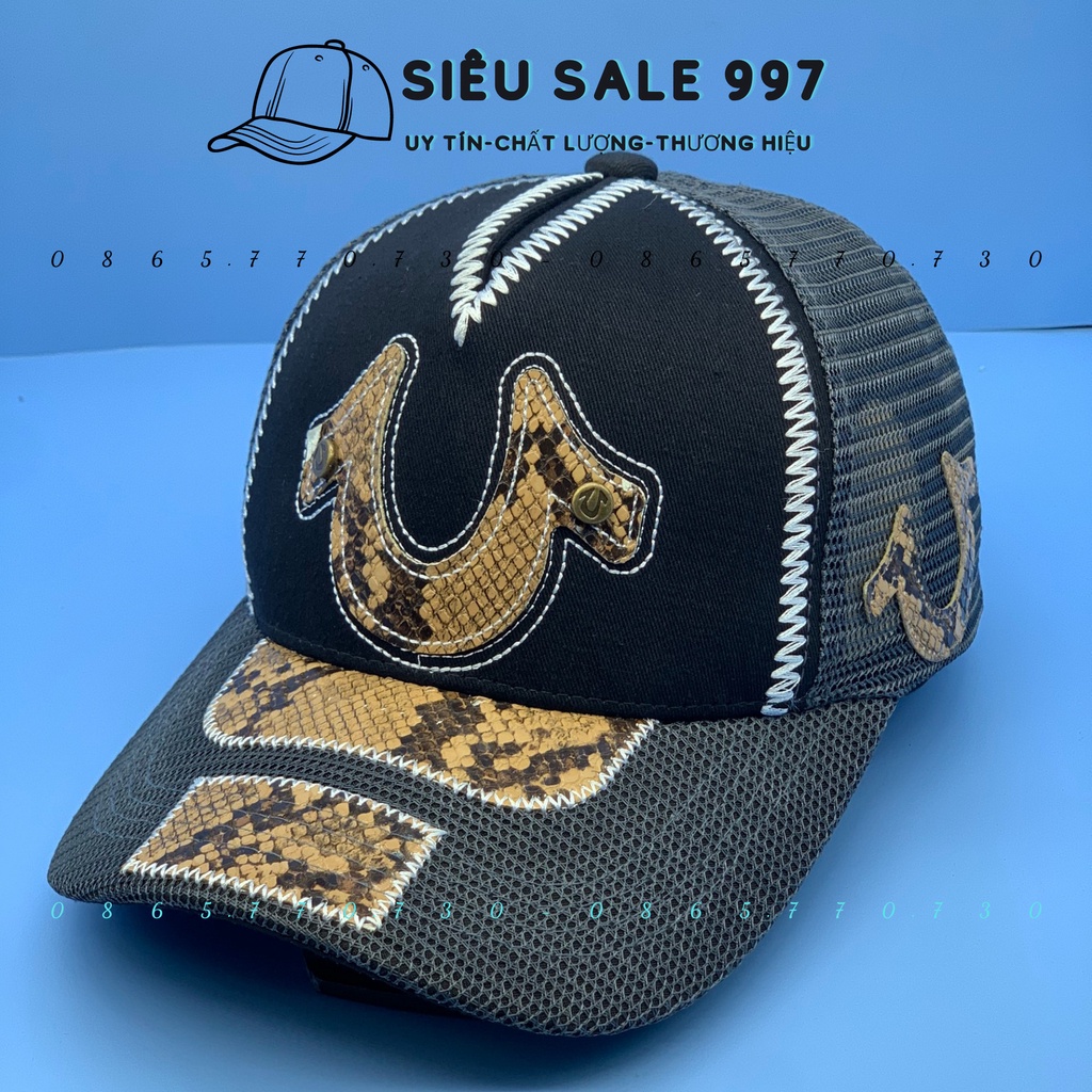 MŨ KẾT LƯỚI ÔNG ĐỊA PHỐI DA RẮN CAO CẤP 2 MÀU SIÊU NGẦU HÀNG XỊN