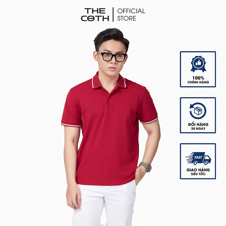 Áo Polo Nam Đẹp Form chuẩn phong cách sang trọng trẻ trung chất vải Cotton mềm mịn thoáng mát Thương Hiệu  THE COTH