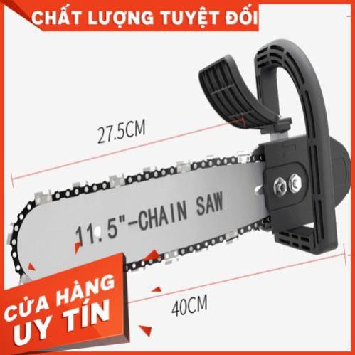 Bộ Chuyển Đổi Cưa Xích Gắn Máy Mài Máy Cắt Cầm Tay Hàng Loại Tốt Bình Tra Nhớt Tự Động 11.5 Inch