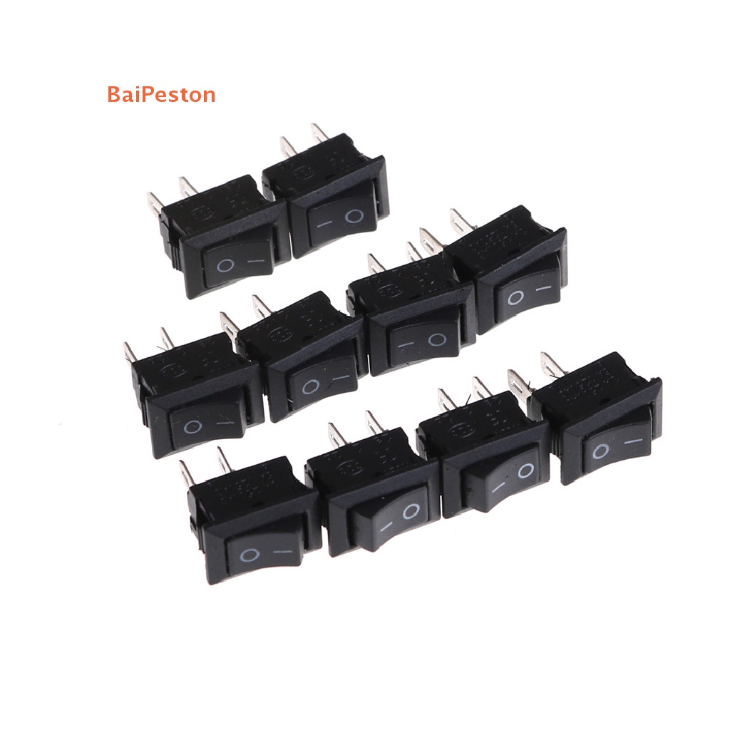 Set 10 Công Tắc Khởi Động 10 * 15MM KCD1-11 250V / 3A 6A 125V AC 2P